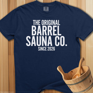 Original Barrel Sauna Company T-Shirt - Navy