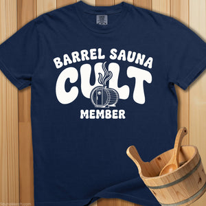 Barrel Sauna Cult Member T-Shirt - SaunaMerch