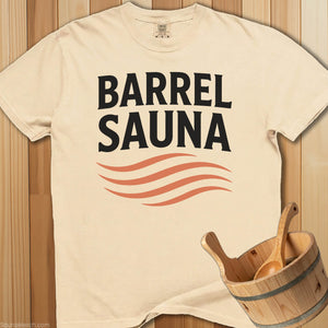 Barrel Sauna Heat Waves T-Shirt - Ivory