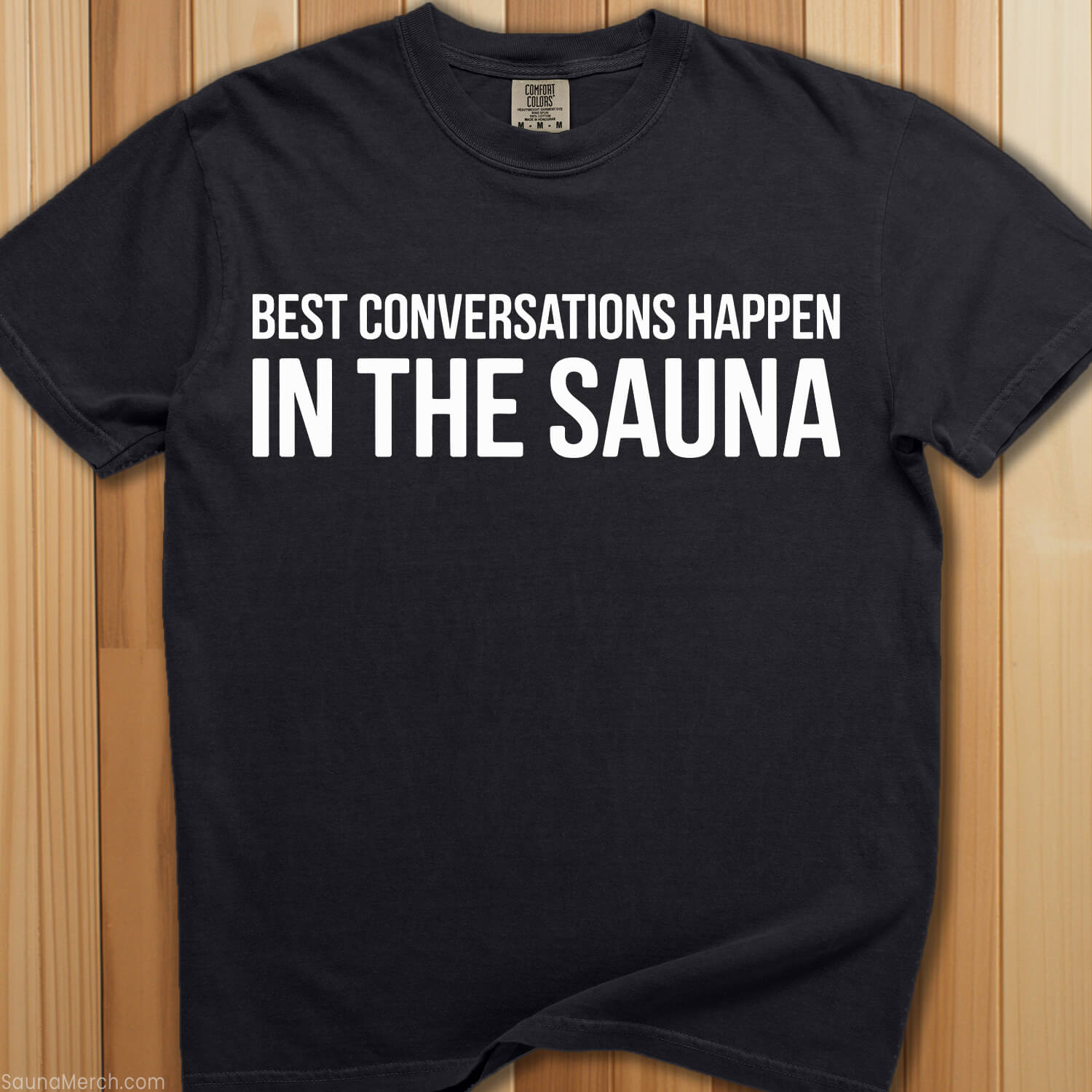 Best Conversations Sauna T-Shirt - SaunaMerch