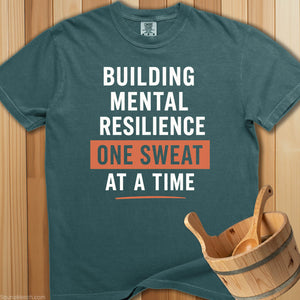 Mental Resilience Sauna T-Shirt - Blue Spruce