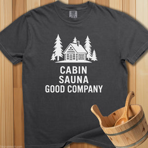 Cabin Sauna Good Company T-Shirt - Pepper
