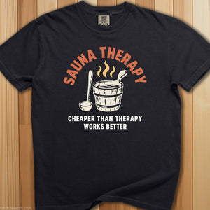 Cheap Sauna Therapy T-Shirt - SaunaMerch