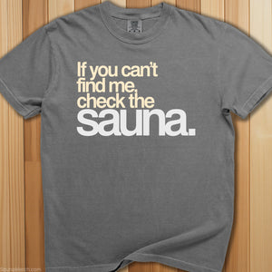 Check The Sauna T-Shirt - SaunaMerch