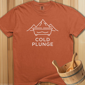 Cold Plunge Tub Mountains T-Shirt - Yam