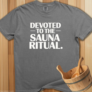 Devoted To The Sauna Ritual T-Shirt - SaunaMerch