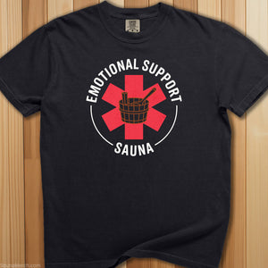 Emotional Support Sauna T-Shirt - SaunaMerch
