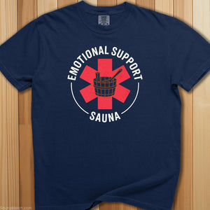 Emotional Support Sauna T-Shirt - SaunaMerch