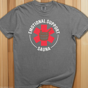 Emotional Support Sauna T-Shirt - SaunaMerch