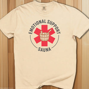 Emotional Support Sauna T-Shirt - SaunaMerch