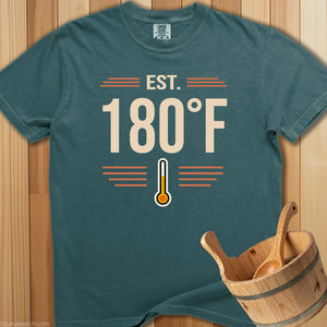 Established 180 Degrees Sauna T-Shirt - SaunaMerch