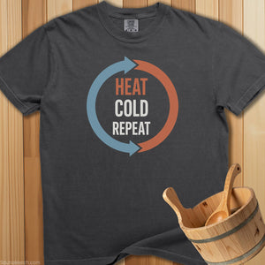 Heat Cold Repeat Cycle T-Shirt - SaunaMerch