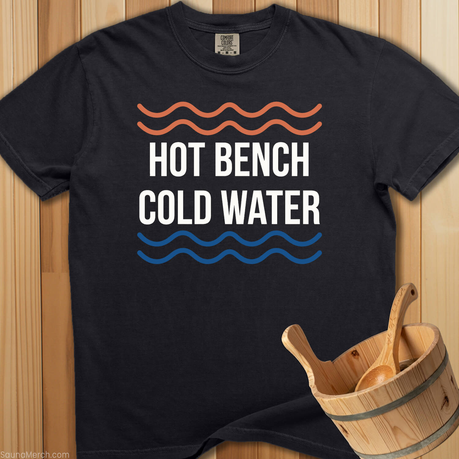 Hot Bench Cold Water T-Shirt - SaunaMerch