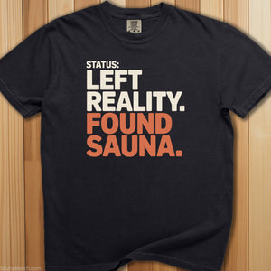 Left Reality Found Sauna T-Shirt - SaunaMerch