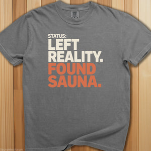 Left Reality Found Sauna T-Shirt - SaunaMerch