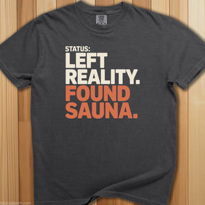Left Reality Found Sauna T-Shirt - SaunaMerch
