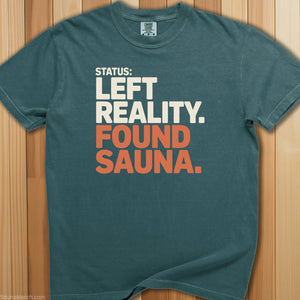 Left Reality Found Sauna T-Shirt - SaunaMerch