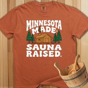 Minnesota Made Sauna Raised T-Shirt - SaunaMerch