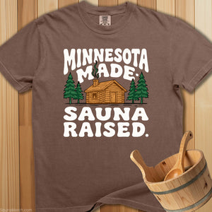 Minnesota Made Sauna Raised T-Shirt - SaunaMerch