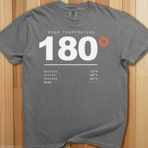 Room Temperature 180 T-Shirt - SaunaMerch