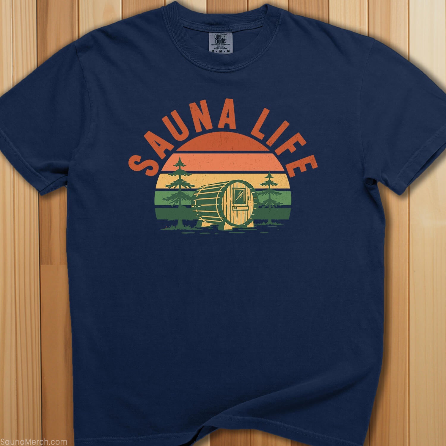 Sauna Barrel Life T-Shirt - SaunaMerch