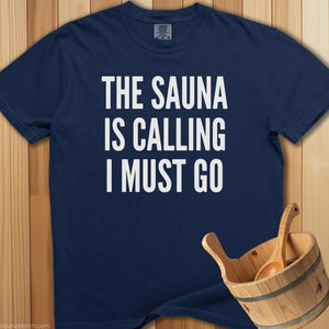 Sauna Calling T-Shirt - Navy