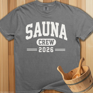 Sauna Crew 2026 T-Shirt - Grey