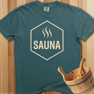 Sauna Hexagon Heat Wave T-Shirt - SaunaMerch