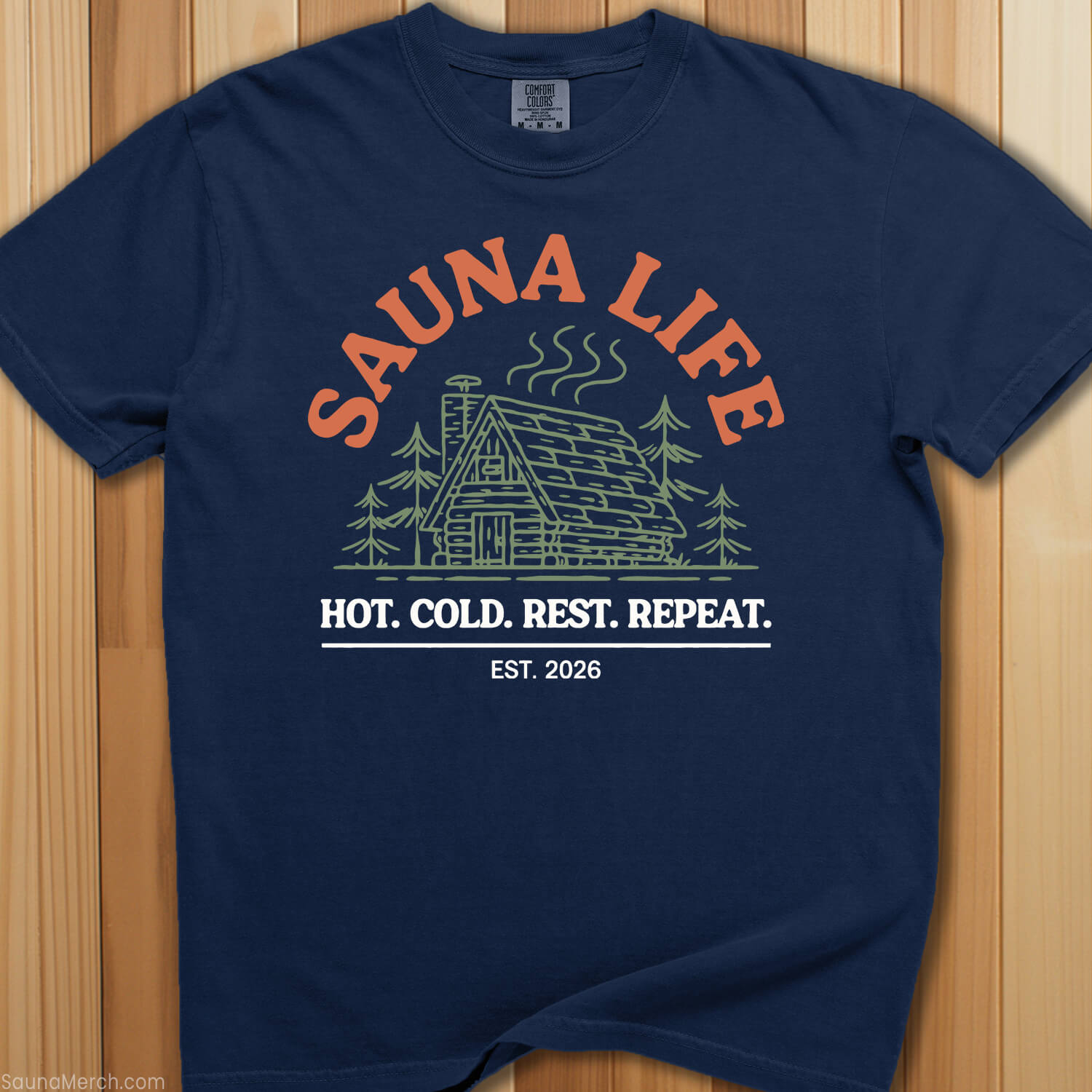 Sauna Life: Hot, Cold Repeat T-Shirt