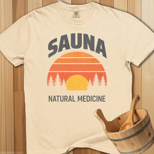 Sauna Natural Medicine T-Shirt - SaunaMerch
