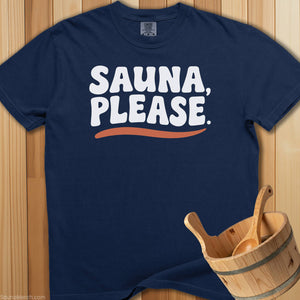 Sauna Please T-Shirt - Navy