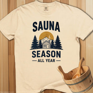 Sauna Season All Year T-Shirt - SaunaMerch