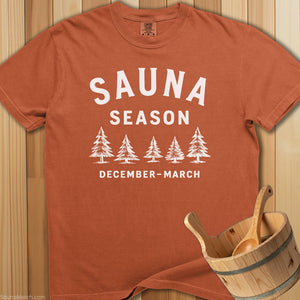 Sauna Season December T-Shirt - SaunaMerch