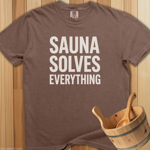 Sauna Solves Everything T-Shirt - SaunaMerch
