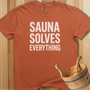 Sauna Solves Everything T-Shirt - SaunaMerch
