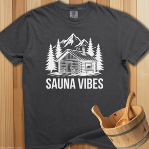 Sauna Cabin Vibes T-Shirt - Pepper