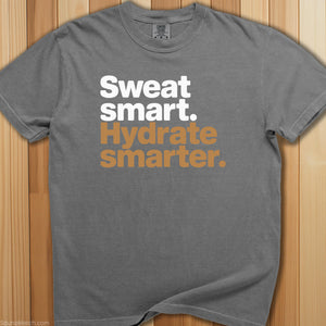 Sweat Smart, Hydrate Smarter T-Shirt - SaunaMerch