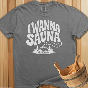 Wanna Sauna T-Shirt - SaunaMerch