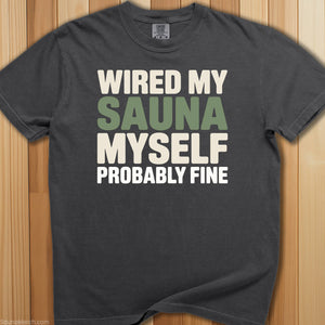 Wired Sauna Myself T-Shirt - SaunaMerch