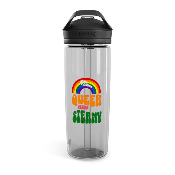 Queer and Steamy Gay Pride Sauna Water Bottle