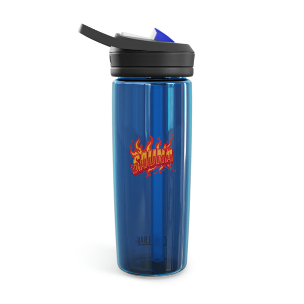 Flame-Emblazoned Sauna Hydration Bottle - Stylish Thirst Quencher