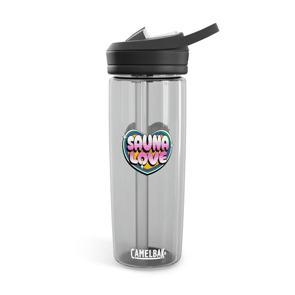 Retro 'Sauna Love' Water Bottle - Hydrate with Style