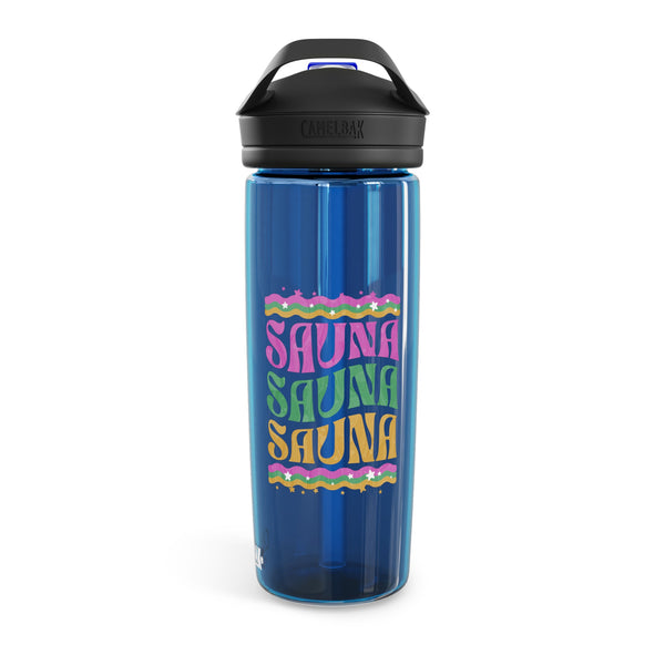 "Sauna, Sauna, Sauna" Retro 70s & 80s Sauna Water Bottle