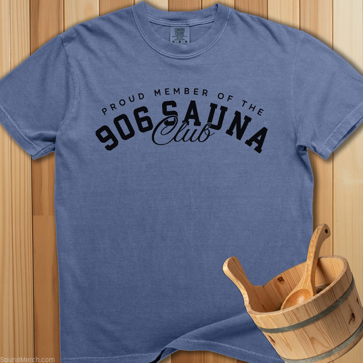 906 Sauna Club Member T-Shirt - Blue Jean