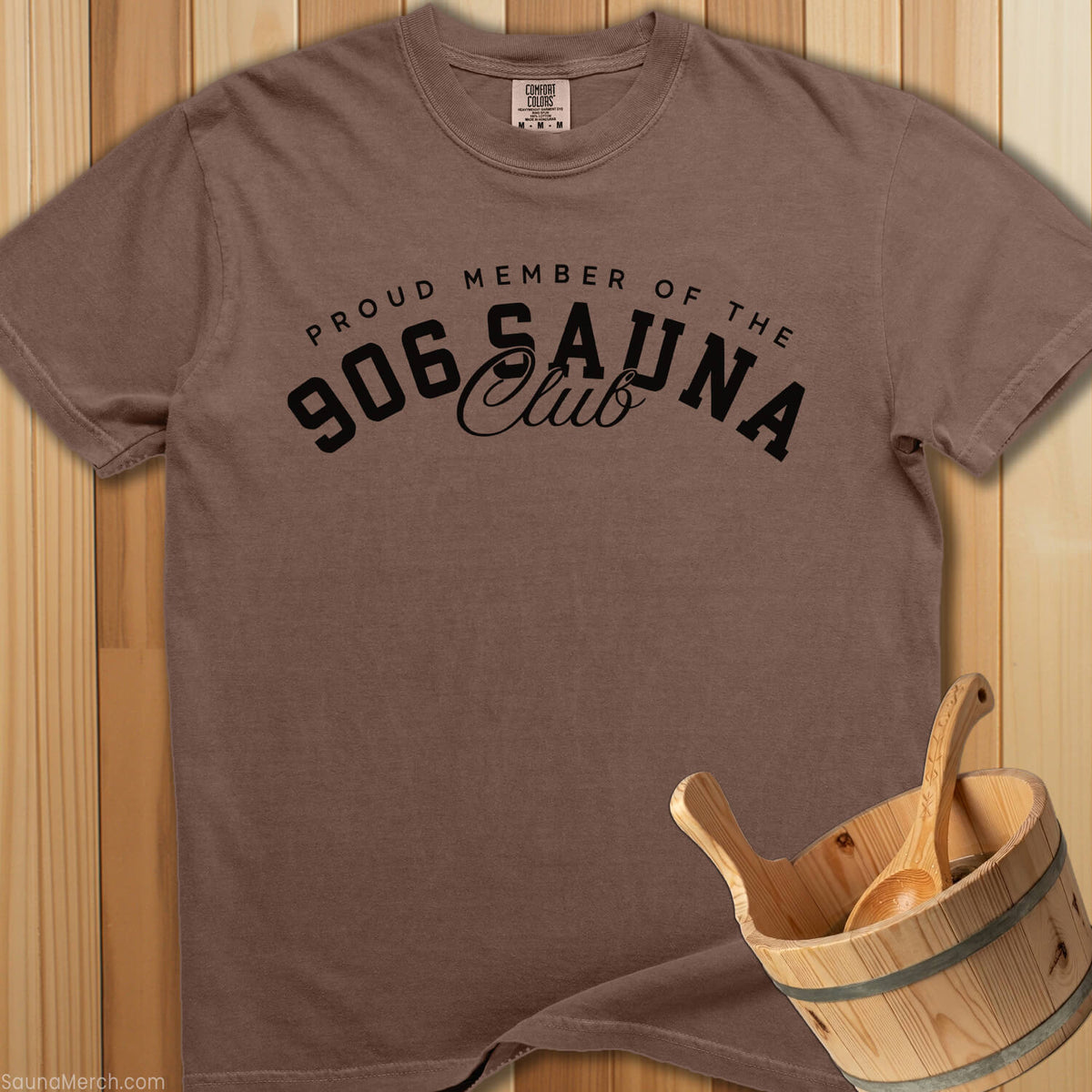 906 Sauna Club Member T-Shirt - Espresso