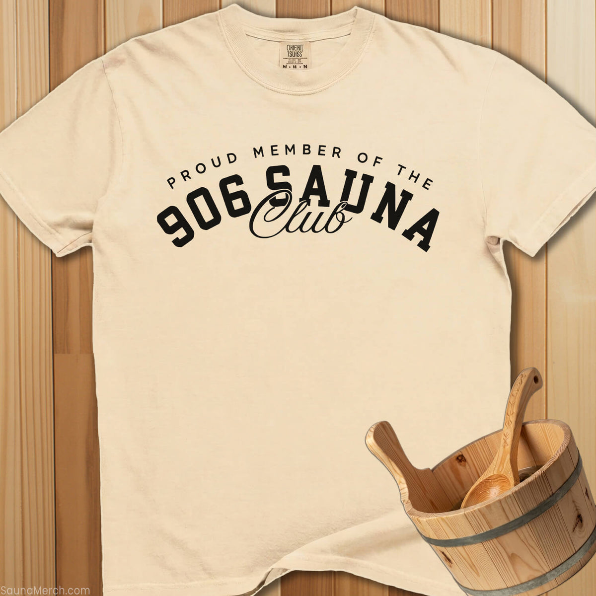 906 Sauna Club Member T-Shirt - Ivory