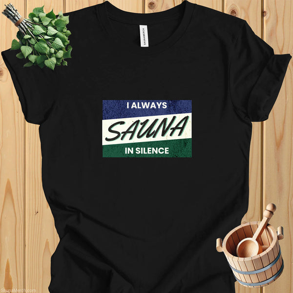 Silent Sauna Lover Tee - Embrace the Quiet in Comfort