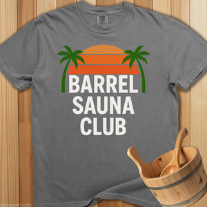 Barrel Sauna Club Palm Trees T-Shirt - SaunaMerch