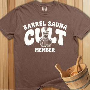 Barrel Sauna Cult Member T-Shirt - SaunaMerch