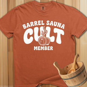 Barrel Sauna Cult Member T-Shirt - SaunaMerch